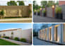 design 3d gate, fence, boundary wall with realistic exterior render